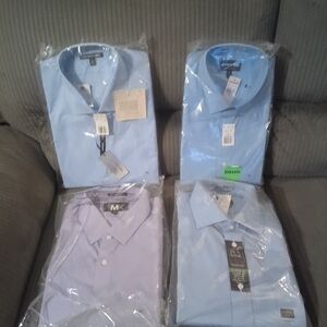 Men's Classic Blue and Lavender Dress Shirts